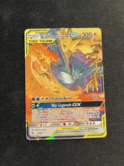 Pokemon Moltres Zapdos Articuno GX 44/68 Hidden Fates Tag Team NM - Image 1