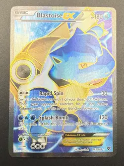 Blastoise EX - 142/146 - Pokemon XY Base Set Full Art Ultra Rare Holo - Image 3
