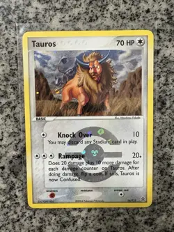 Tauros 16/112 NM/LP Pokemon Fire Red & Leaf Green Reverse Holofoil - Image 1