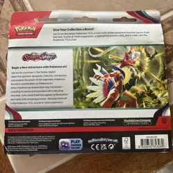 Pokemon Scarlet & Violet- 3 Pack Blister, Dondozo 012 Black Star Promo - Image 2