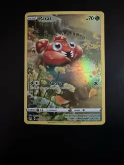 Pokemon TCG Paras Crown Zenith Galarian Gallery GG32/GG70 Full Art Ultra Rare - Image 1