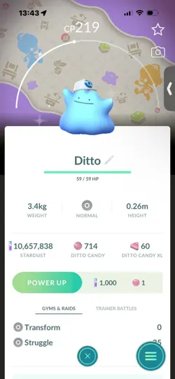 Pokemon Go Shiny Ditto Hat ( Background) - Image 1