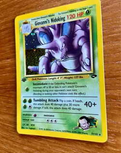 Pokemon TCG Giovanni's Nidoking Gym Challenge 1st Edition - Image 4