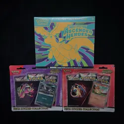 Pokemon Ascended Heroes etb & two Ascended Heroes Tech Sticker - Image 1