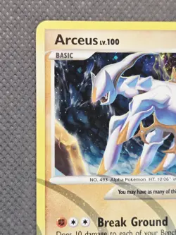 2009 Pokemon Arceus LV. 100 AR8 Platinum Arceus Rare Holo TCG Card Near Mint NM - Image 3
