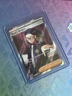 Boss's Orders Ascended Heros 256/217 Full Art Trainer Pokemon Card LP Print Mark - Image 1