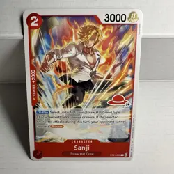 One Piece card, Sanji ST21-003 C, red straw hat logo 24, Vinsmoke, English - Image 1