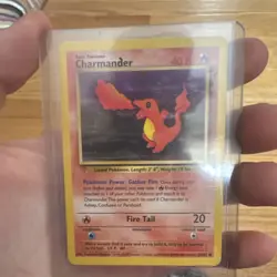 Pokemon Charmander Team Rocket 1st Edition Card 50/82 Basic black dot error card - Image 1