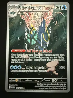 Clawitzer #141/132 Mega Evolution ME01 Holo Pokemon Card Near Mint NM - Image 1