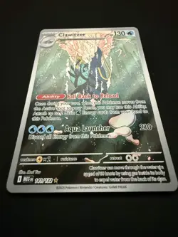 Clawitzer #141/132 Mega Evolution ME01 Holo Pokemon Card Near Mint NM - Image 3
