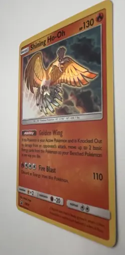 Pokemon Shining Ho-Oh SM70 Holo Promo SM 130 HP Basic Rainbow Card - Image 3