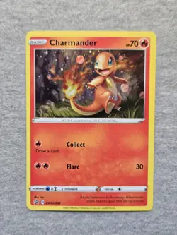 Charmander SWSH092 SWSH Sword & Shield Promo Card Cosmo Holo - Image 1