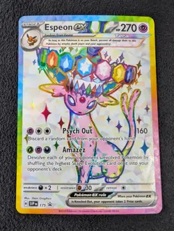 Espeon ex - 175 Promo Holo SV: Scarlet & Violet Promo Cards SVP175 NM Full Art - Image 2