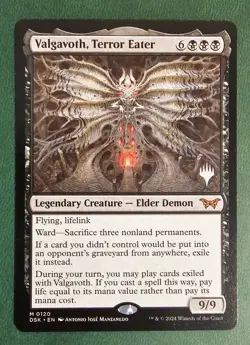 MTG Valgavoth, Terror Eater, NM English Promo Pack: Duskmourn: House of Horror - Image 1
