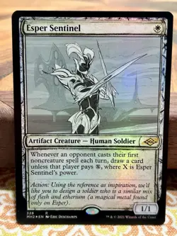 Esper Sentinel Modern Horizons 2 MH2 LP MTG SHOWCASE FOIL - Image 1