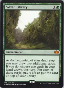 Sylvan Library NM #179 Dominaria Remastered MTG - Image 1