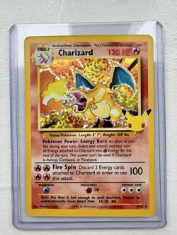 Pokemon Charizard Full Art Holo Rare 004/102 Base Set Mitsuhiro Arita - Image 1