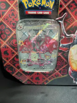Paldean Fates Charizard Ex 5 Pack Large Tin SEALED Pokemon TCG - Image 2