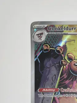 Conkeldurr 127/086 Sv: Black Bolt Illustration Rare Holo Pokemon TCG - Image 3