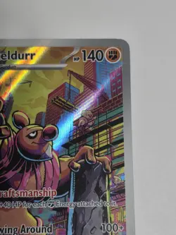 Conkeldurr 127/086 Sv: Black Bolt Illustration Rare Holo Pokemon TCG - Image 4