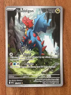 Pokemon TCG Druddigon 151/086 Illustration Rare White Flare NM Card - Image 1