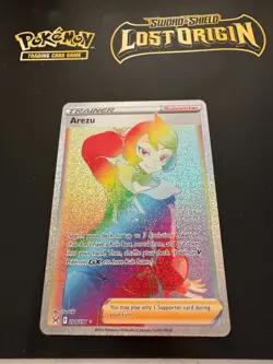 Arezu Rainbow Secret Rare Trainer - POKEMON CARD - LOST ORIGIN - 204/196 NM - Image 1