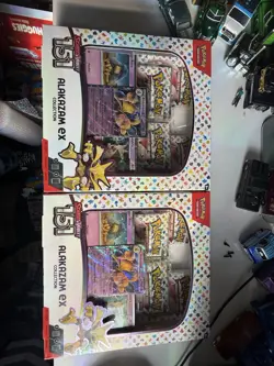 2- Pokemon TCG Scarlet & Violet 151 Alakazam EX Collection Factory Sealed Swirl - Image 1