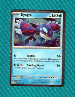 Kyogre Cosmo Holo 034/132 USA Excl Pokemon TCG Mega Evolutions Promo Masterset - Image 1