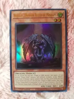 Yu-gi-oh! Nebulus, Dragon Ruler of Mishaps Ultra Rare ALIN-EN019 1st Edition - Image 1