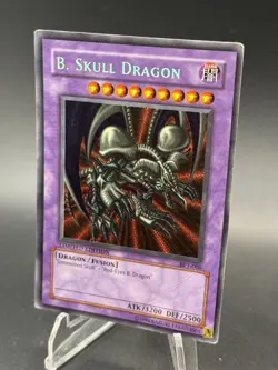 HOLO B. Skull Dragon – BPT-006 Limited Edition Vintage Yu-Gi-Oh Card. Creased - Image 2