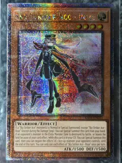 Yugioh Sky Striker Ace Roze RA04-EN031 1st Edition Quarter Century Secret Rare - Image 3