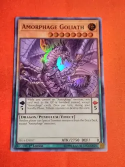 Yu-Gi-Oh! Amorphage Goliath 1st Ed. FIGA-EN057 Super Rare - Unplayed Mint+ - Image 1