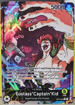 Eustass"Captain"Kid Leader Alt Art One Piece OP10-099 TCG English Card - Image 1