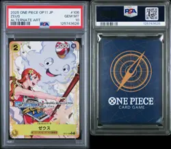 2025 ONE PIECE Zeus (OP11-106) ALTERNATE ART Japanese PSA 10 - Image 2
