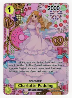 ONE PIECE Charlotte Pudding (SP) OP03-112 Two Legends Foil - Image 1