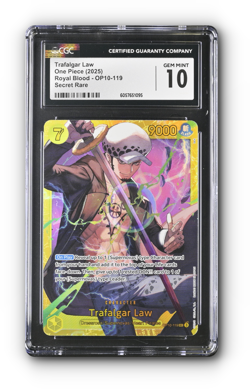 ONE PIECE Trafalgar Law (119) OP10-119 Royal Blood Foil CGC 10 - Image 1
