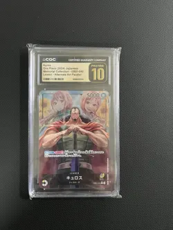 One Piece CGC Pristine 10 Kyros Leader Alternate Art EB01-040 2024 Japanese - Image 1