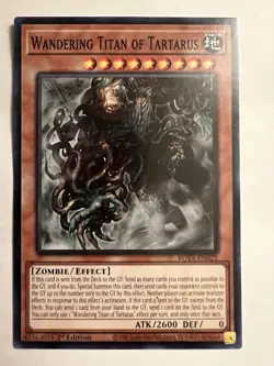 Wandering Titan of Tartarus | ROTA-EN021 | Yugioh | 1st Ed | Near Mint Card - Image 1