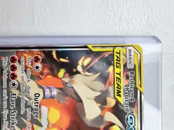 Pokemon Reshiram & Charizard GX TAG TEAM Promo Holo SM201 Sm Card - Image 2