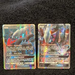 Pokemon Darkrai GX Sun & Moon Full Art Holo Card Lot 2 Cards English - Image 1