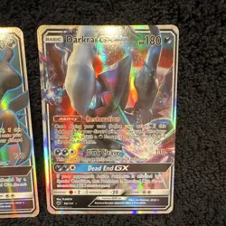 Pokemon Darkrai GX Sun & Moon Full Art Holo Card Lot 2 Cards English - Image 2