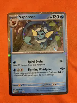 Vaporeon - 168 (Cosmos Holo) 168 Sv: Scarlet & Violet Promo Cards Holo - Image 1