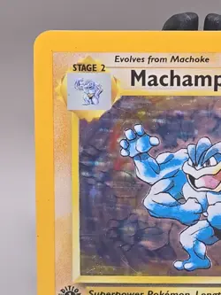 Machamp Rare Holo 1st Edition Pokemon Card - Image 2