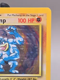 Machamp Rare Holo 1st Edition Pokemon Card - Image 3
