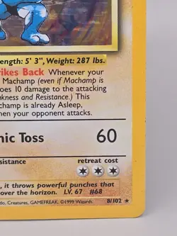 Machamp Rare Holo 1st Edition Pokemon Card - Image 4