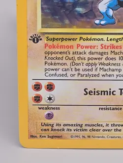 Machamp Rare Holo 1st Edition Pokemon Card - Image 5