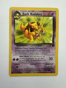 Pokemon Card Dark Kadabra 39/82 Team Rocket WOTC 1999-2000 - Image 1