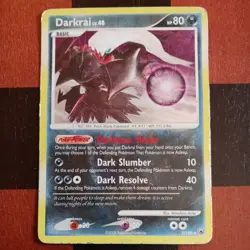 Darkrai 3/100 Reverse Holo Diamond & Pearl Majestic Dawn Pokemon Card Played - Image 2