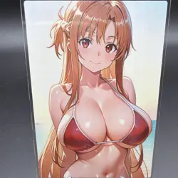 Asuna Yuuki Anime Waifu Card Doujin ACG Goddess Holo - Image 1