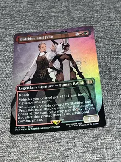 Balthier and Fran (0319) (Borderless) #319 (Foil) NM Final Fantasy FIN Magic MTG - Image 1